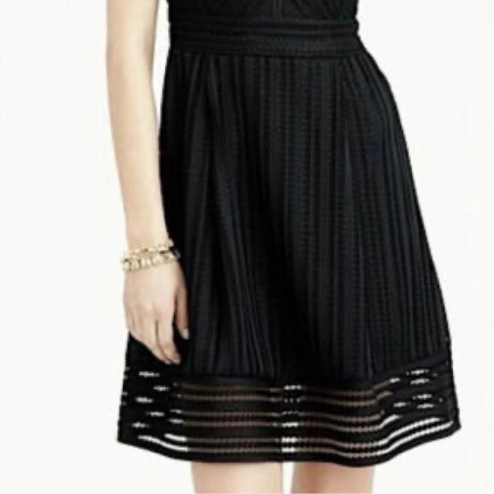 JCREW Black Ruffle Skirt